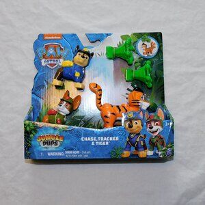 Paw Patrol Jungle Pups Chase Tracker Tiger 3 Figures Police Cop NEW
